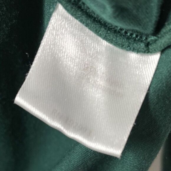 MARINA MOSCONE Collective Top Womens XS Green Ruched Long Sleeve Pull On - Picture 12 of 12